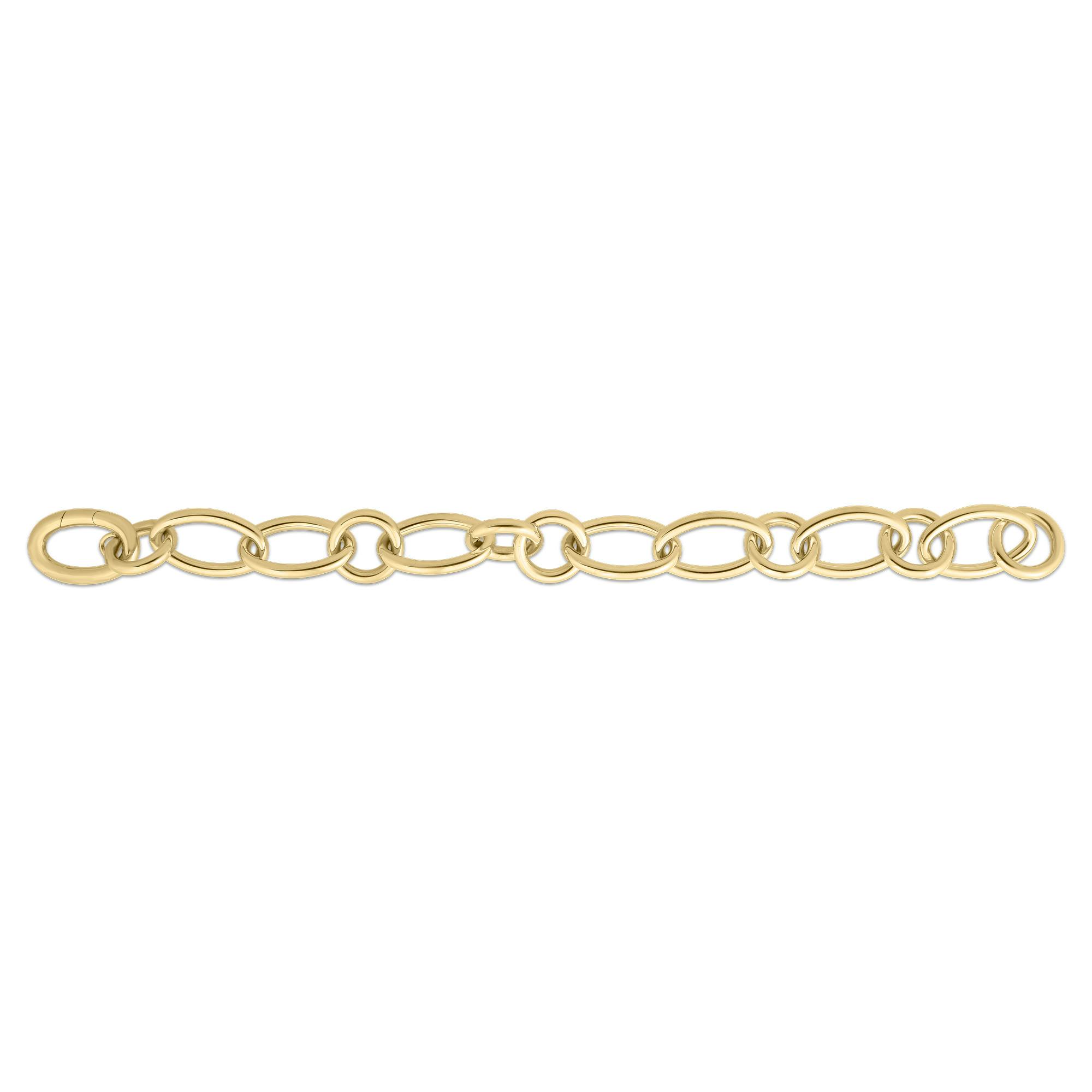 Roberto Coin Designer Gold 7.5" Oval Link Bracelet
