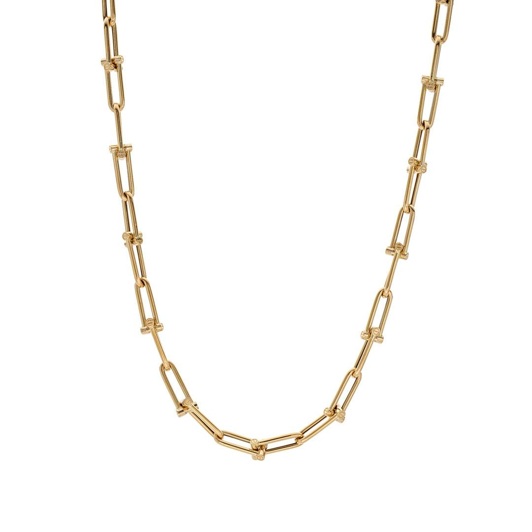 Roberto Coin Yellow Gold U-Link Necklace
