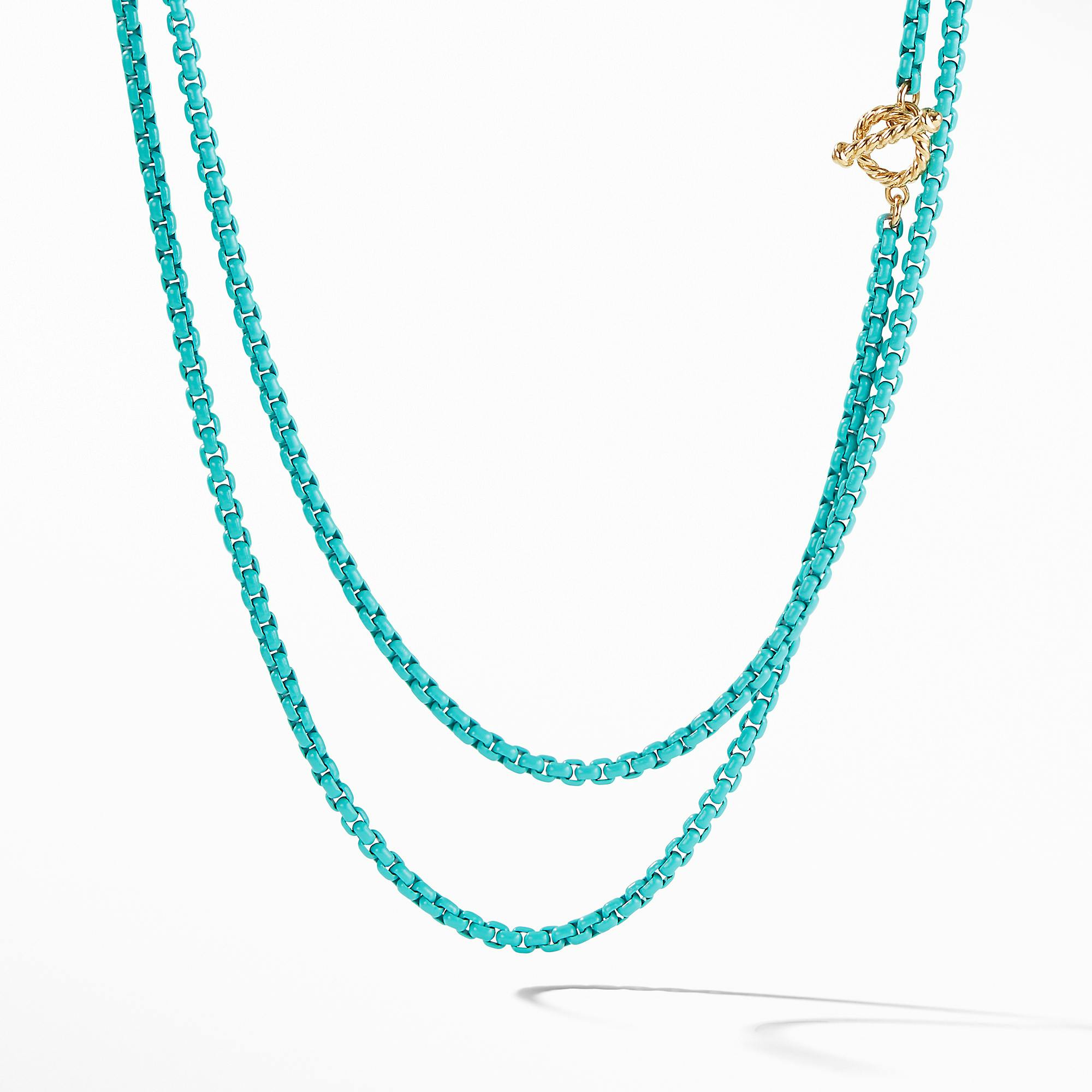 David Yurman Bel Aire Chain Necklace in Turquoise