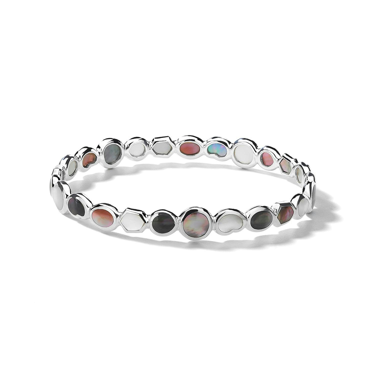 Ippolita Polished Rock Candy Mother of Pearl and Shell Bangle Bracelet 0