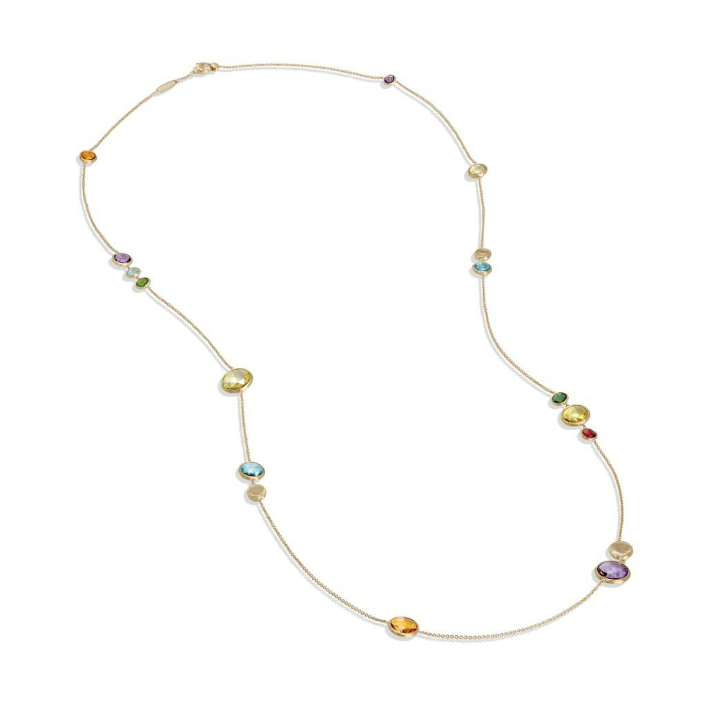 Marco Bicego Jaipur Color Collection 18K Yellow Gold 36" Mixed Gemstone Necklace 0