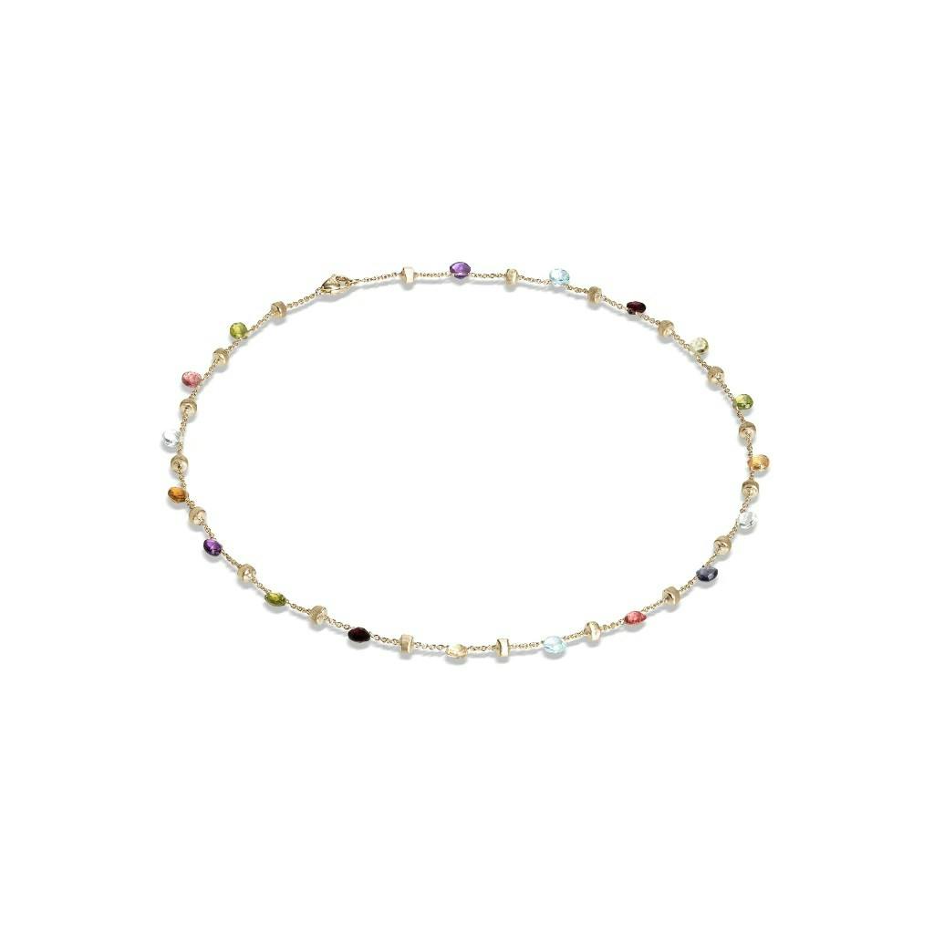 Marco Bicego Paradise Collection 18K Yellow Gold Mixed Gemstone Short Necklace 0