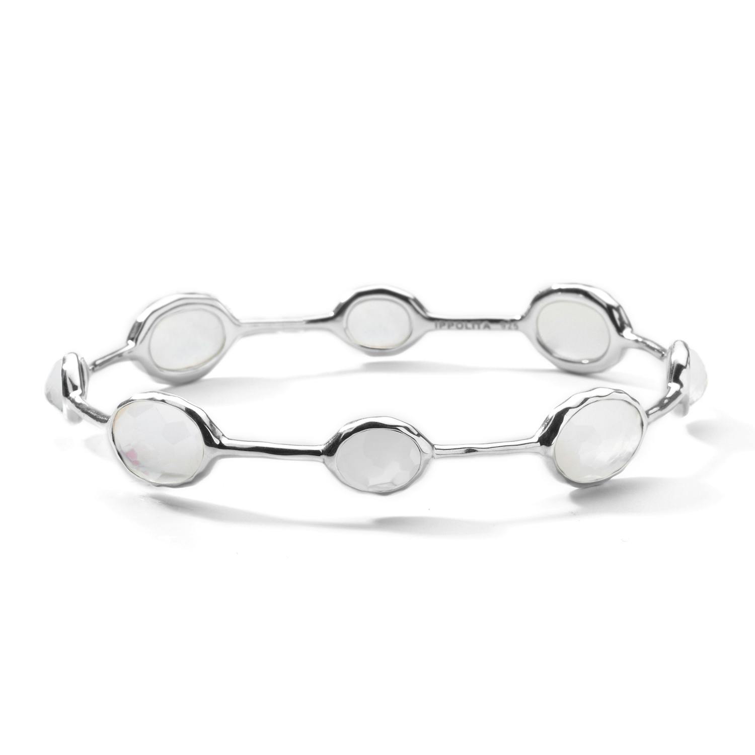 Ippolita Sterling Silver Mother of Pearl Station Bangle_2