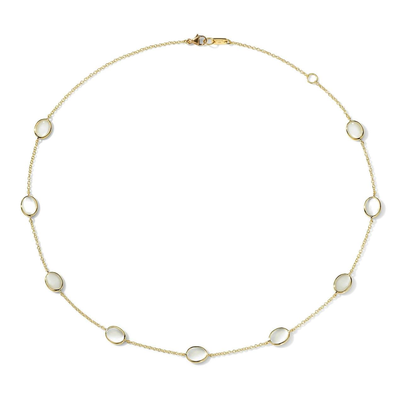 Ippolita 18k Polished Rock Candy Confetti Mother of Pearl Slice Necklace