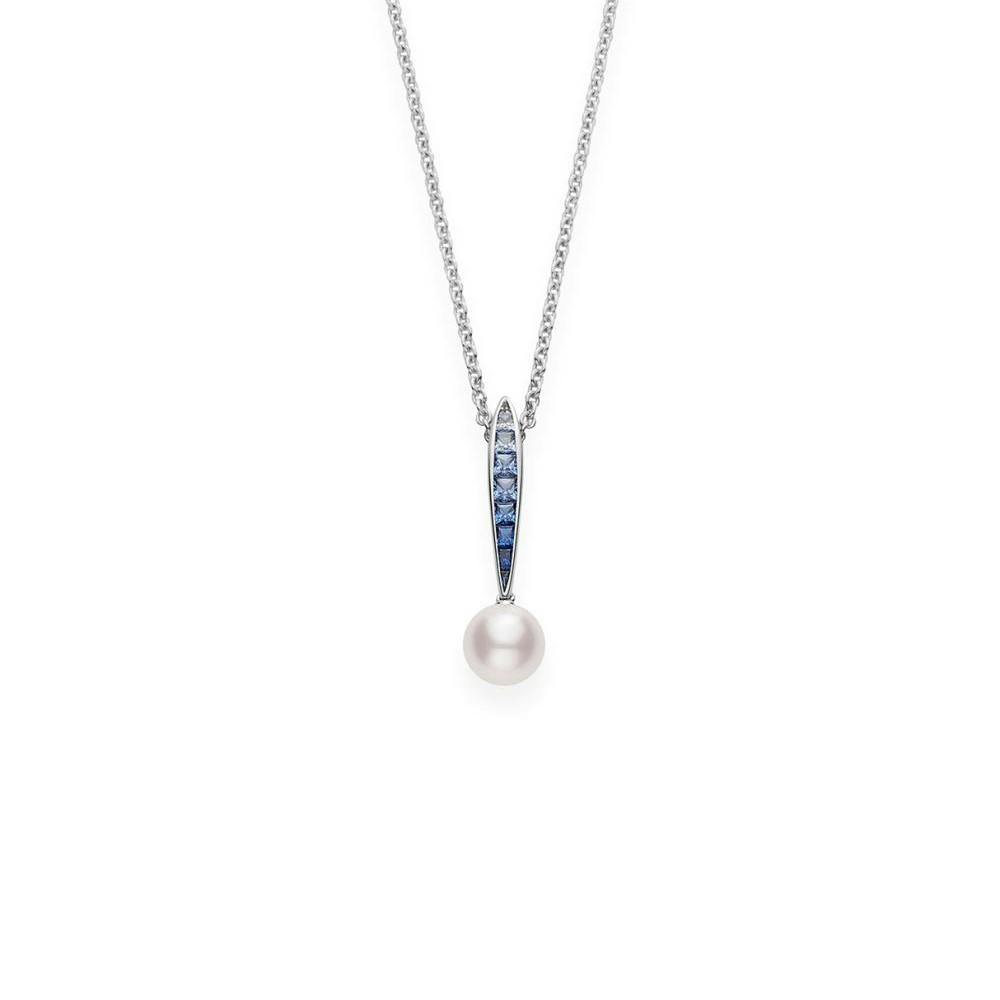 Mikimoto Ocean Collection Sapphire and Pearl Necklace