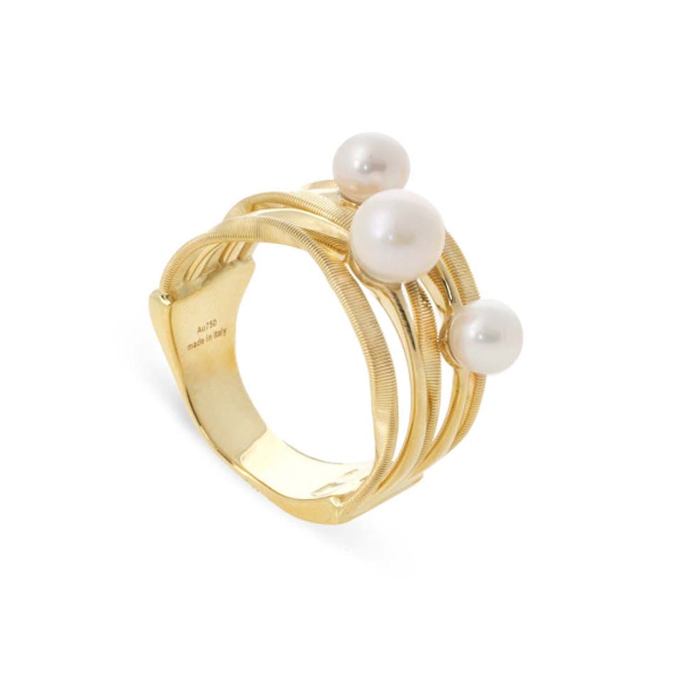 Marco Bicego Marrakech Three Pearl Ring 0