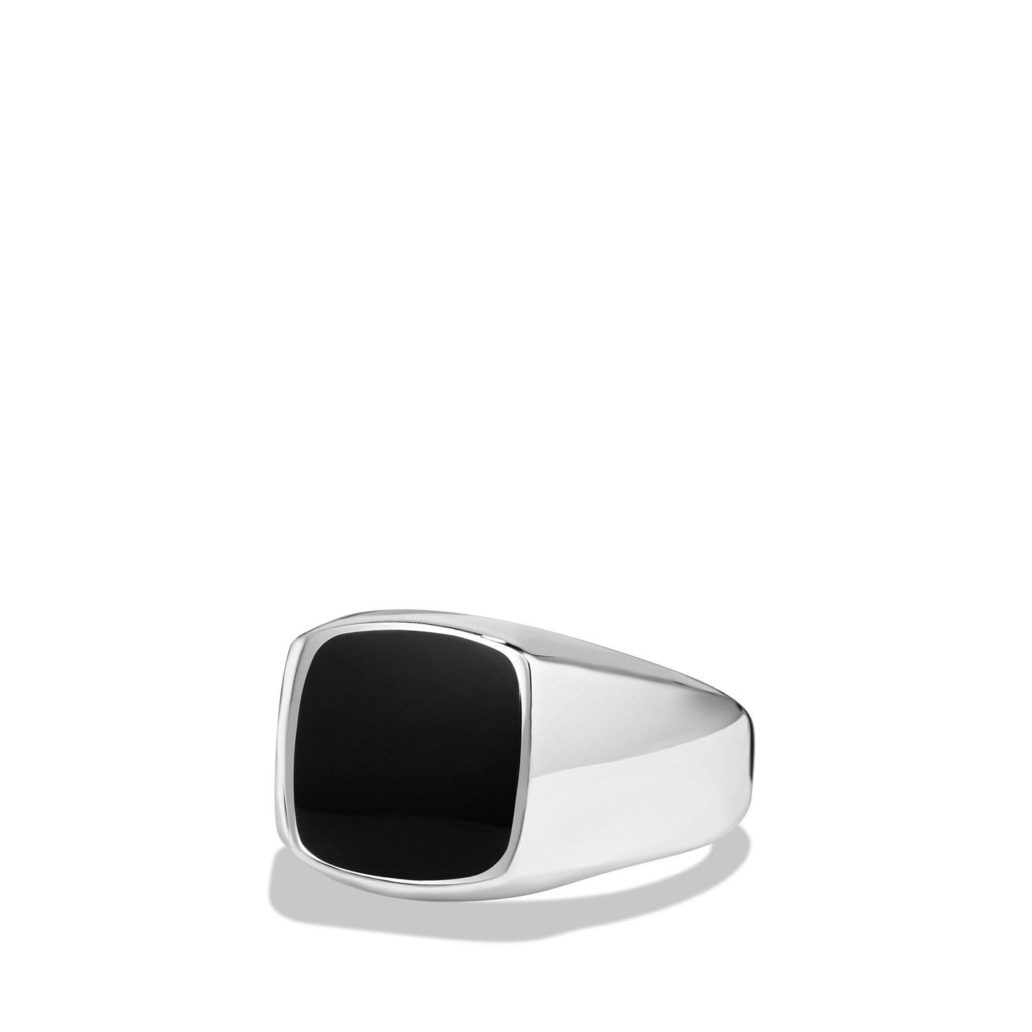 David Yurman Men's Exotic Stone Signet Ring with Black Onyx
