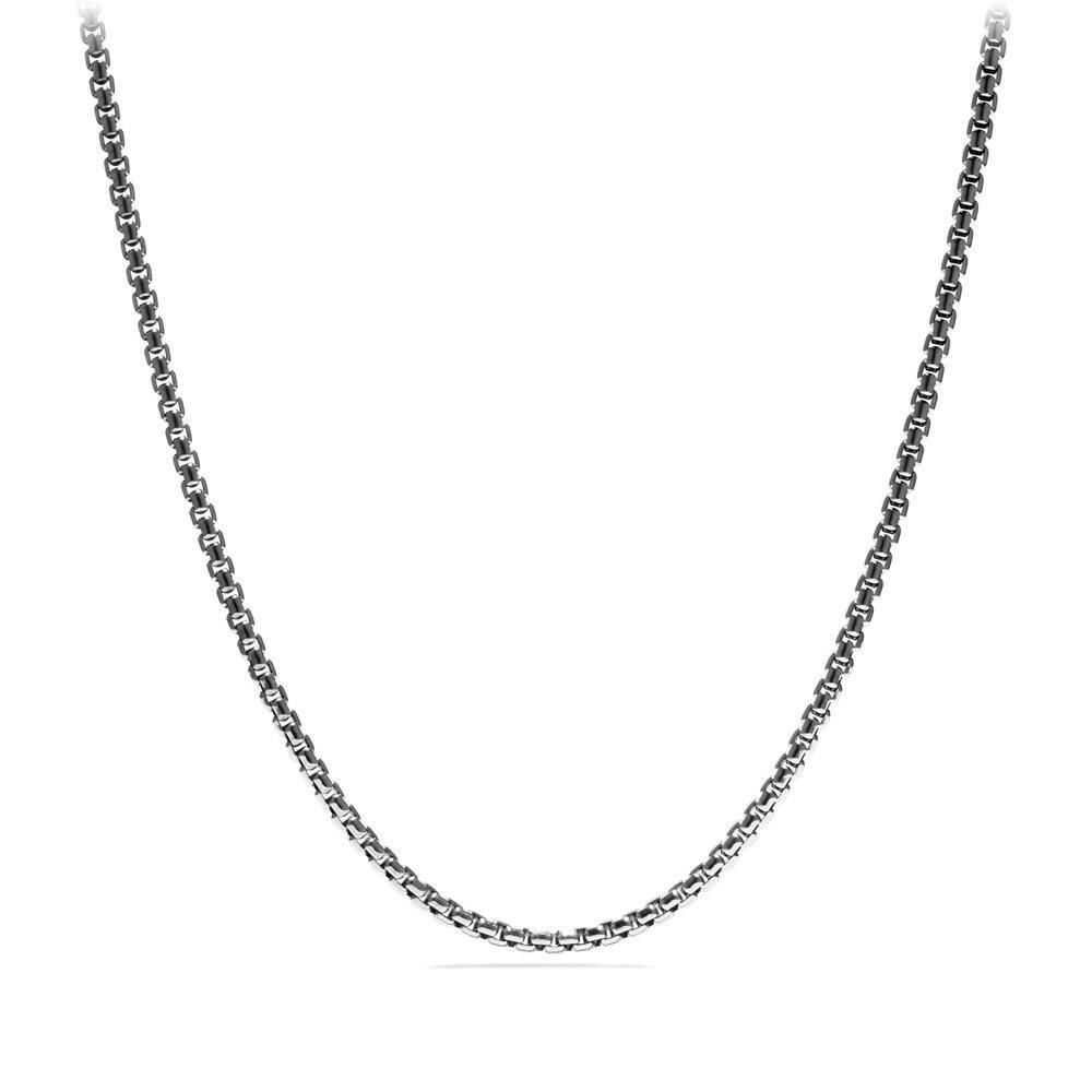 David Yurman Men's 3mm Box Chain Necklace in Sterling Silver, 24"