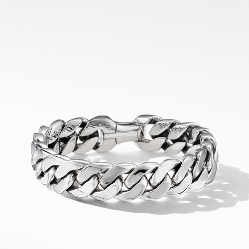 David Yurman Men's large Curb Chain Bracelet in Sterling Silver