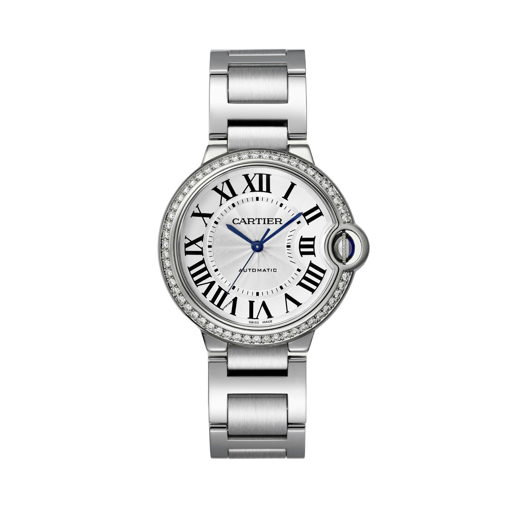 Ballon Bleu de Cartier Watch with Diamonds, 36mm 0
