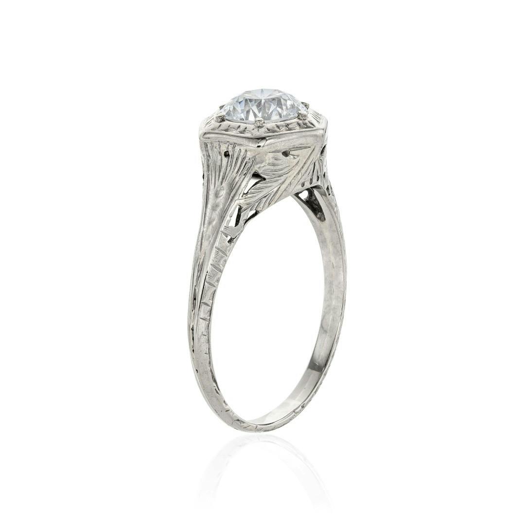 Estate Collection 1920s White Gold Engagement Ring 1