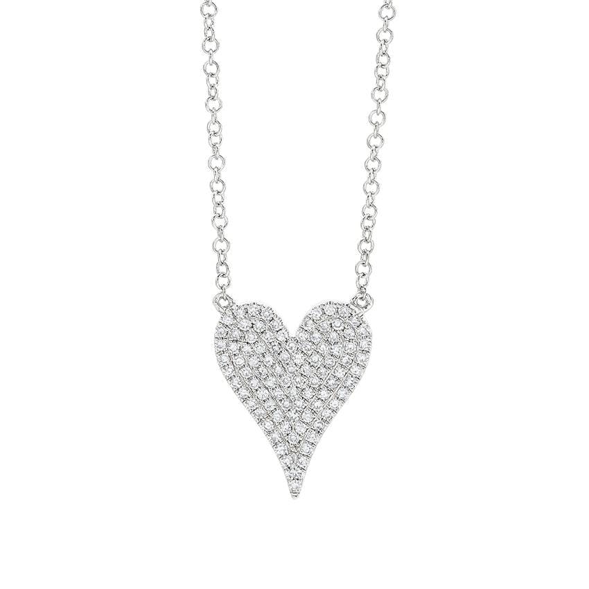 .21 CTW Diamond Heart Pendant Necklace