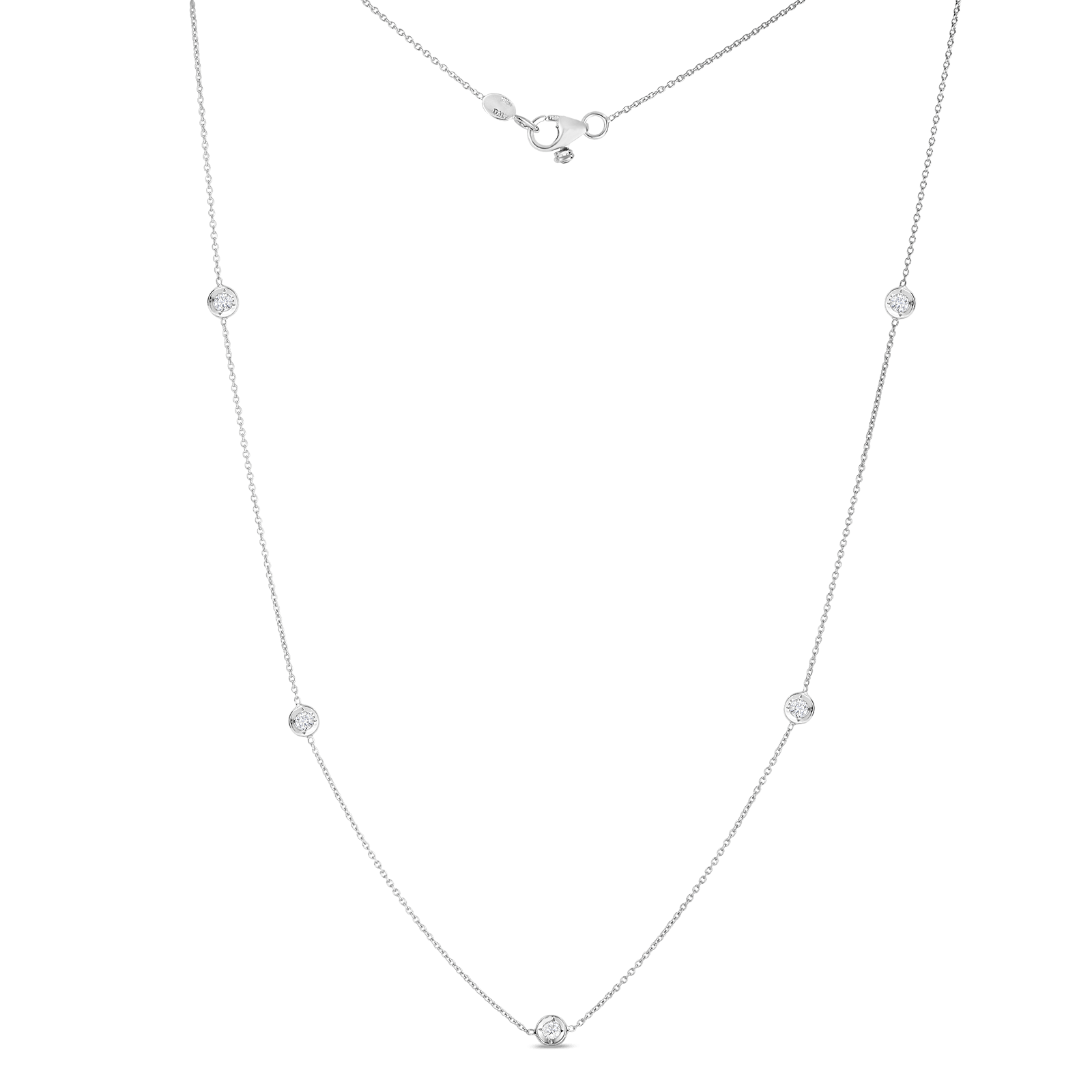 Roberto Coin 18k Diamonds by the Inch 5 Station Necklace