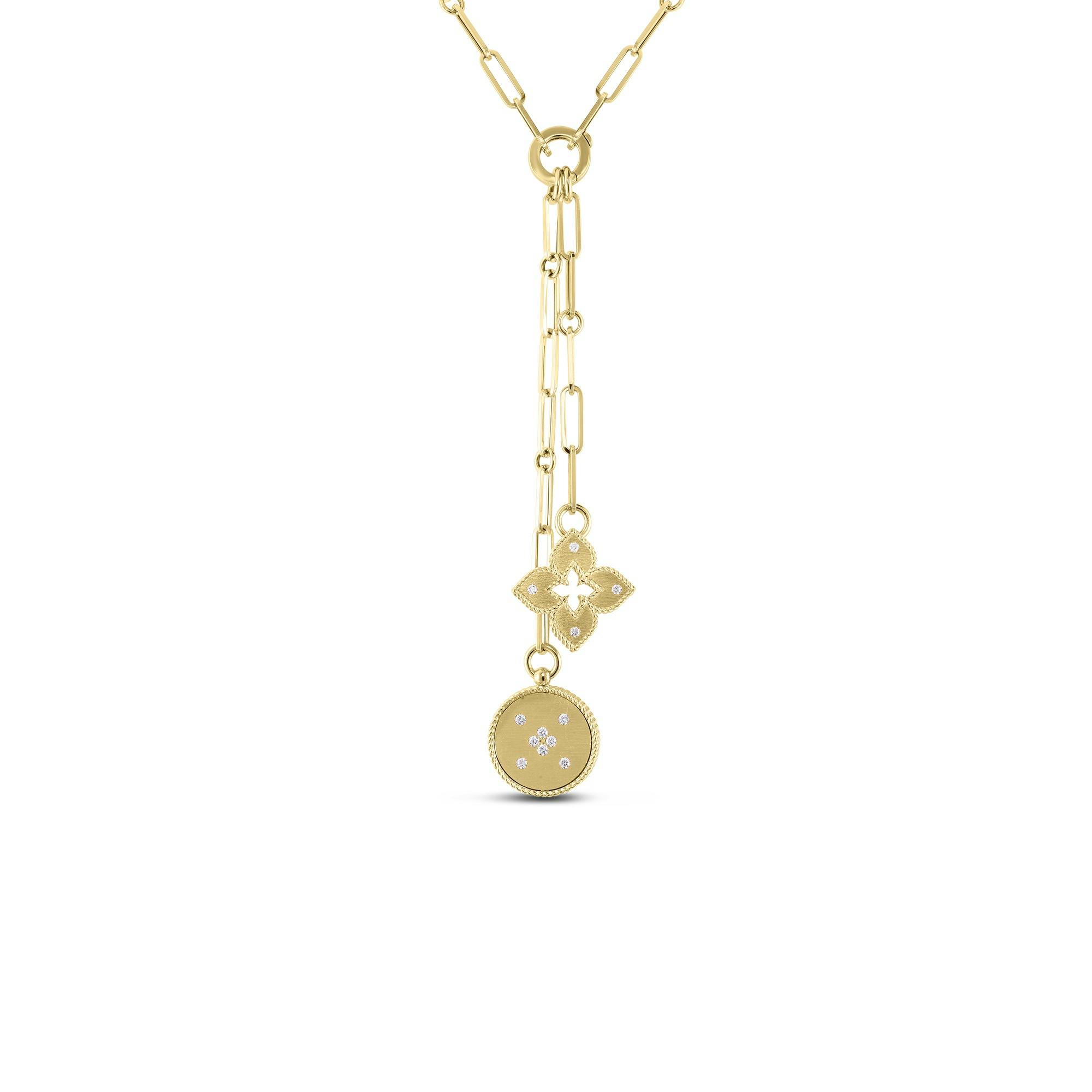 Roberto Coin Venetian Princess Yellow Gold Double Lariat Necklace