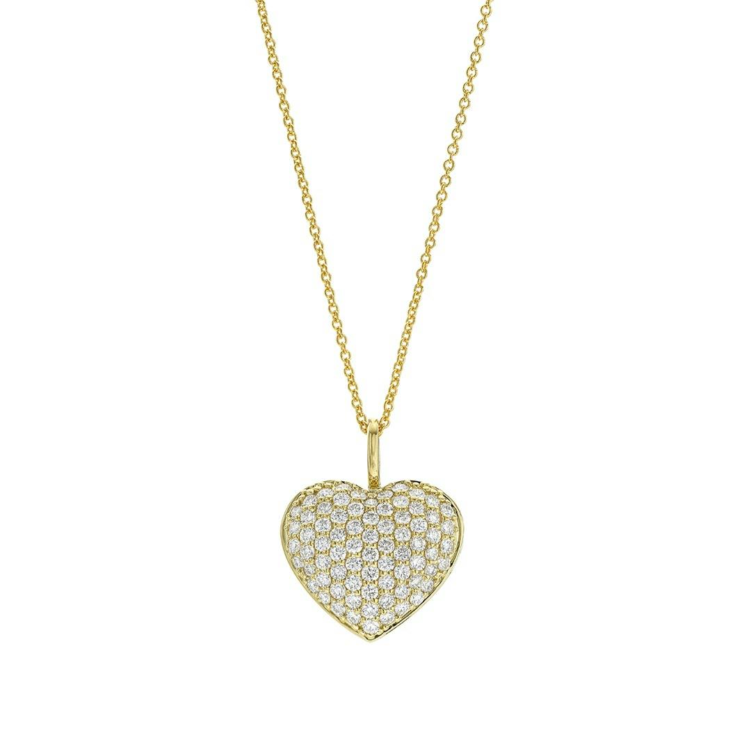 Roberto Coin Tiny Treasures Puffed Heart Necklace 0