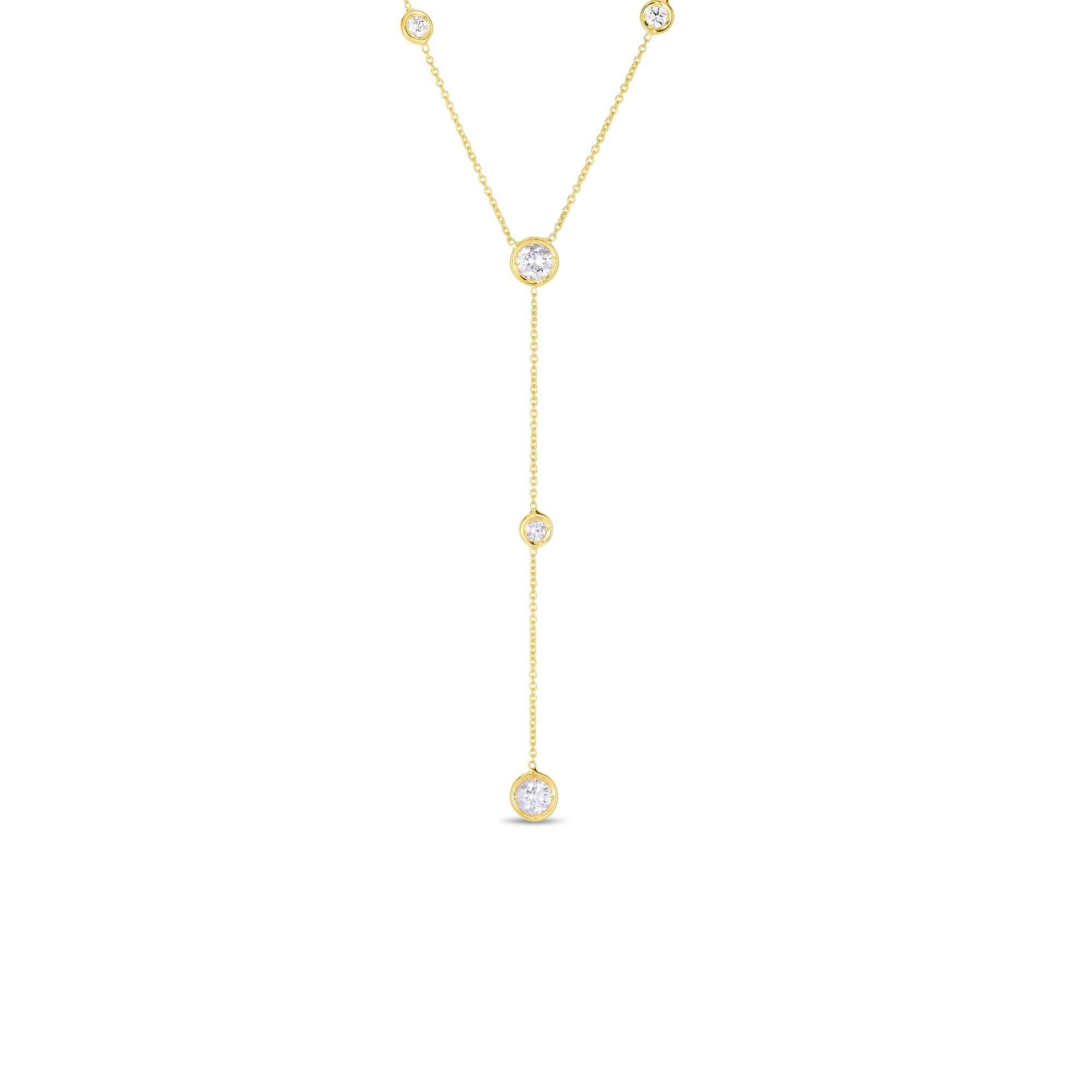  Roberto Coin Diamonds by the Inch 5-Station Y Necklace
