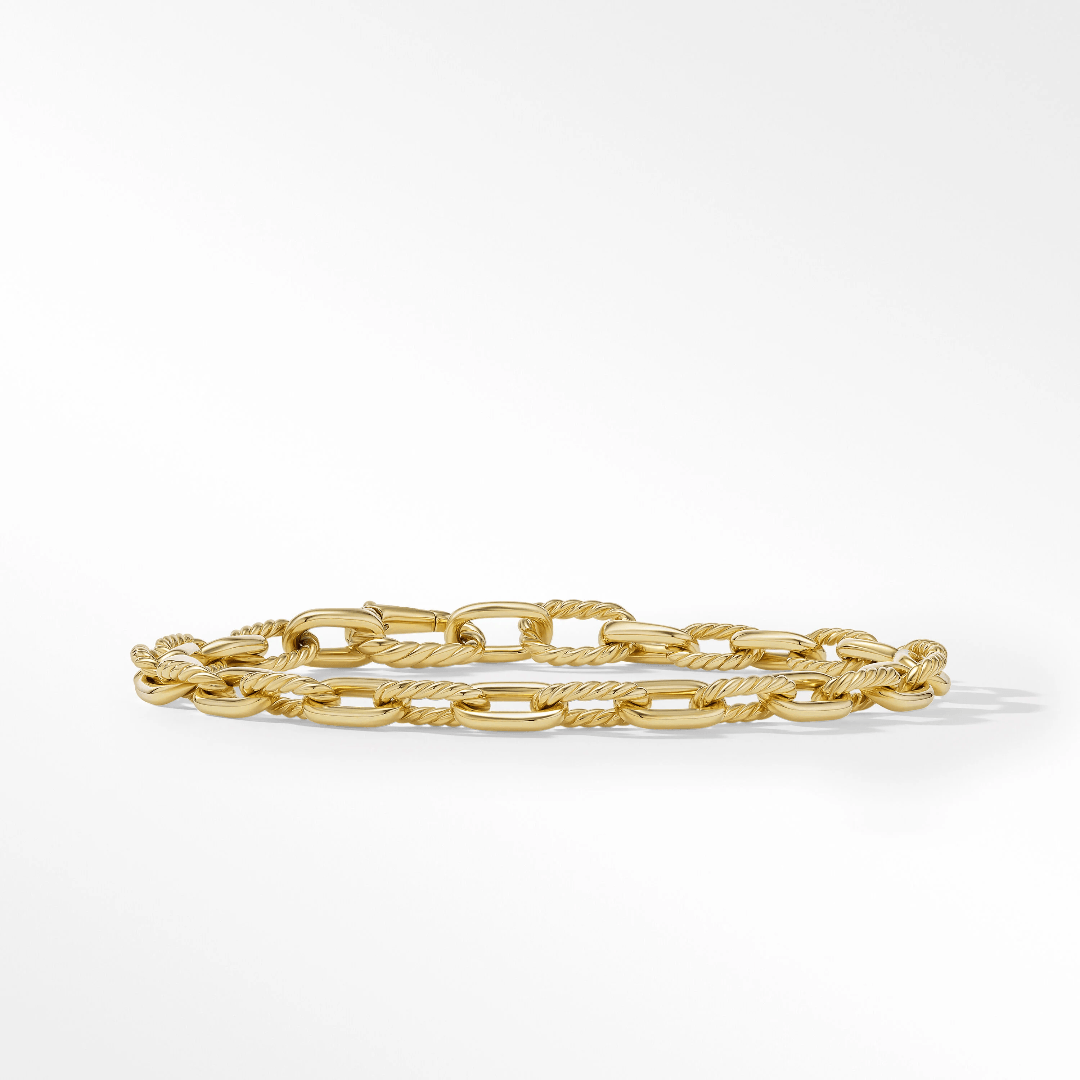 David Yurman DY Madison Chain Bracelet in 18k Yellow Gold, 9"