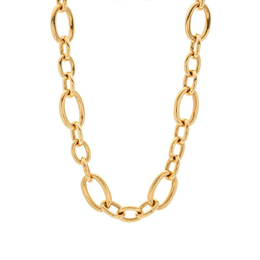 Roberto Coin Designer Gold 18" Oval Link Necklace 0