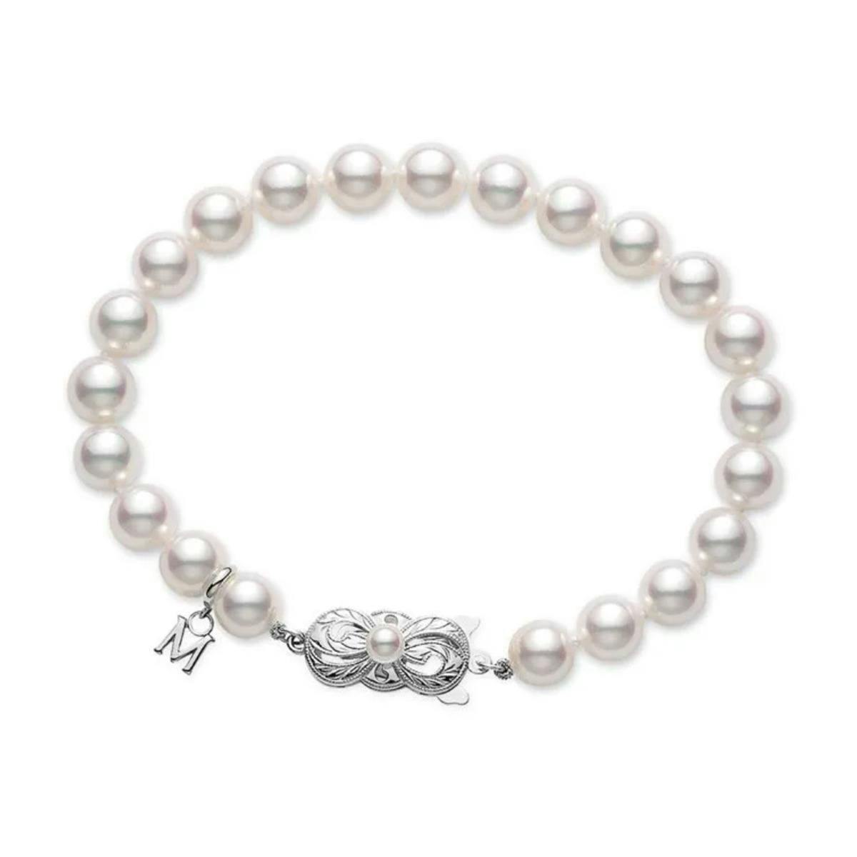 Mikimoto 7.5-7mm "A" Pearl Strand Bracelet in White Gold 0