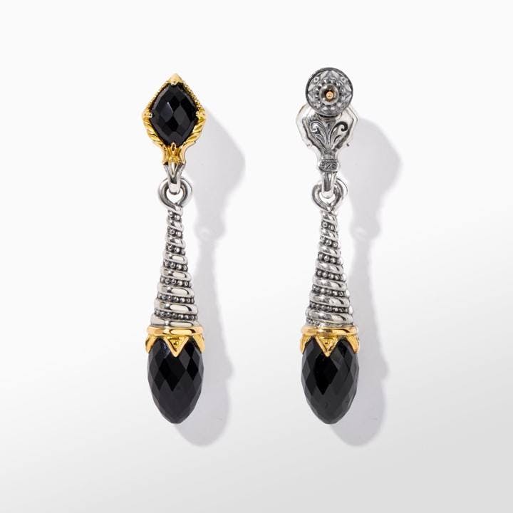 Konstantino Anthos Collection Black Onyx Drop Earrings 2