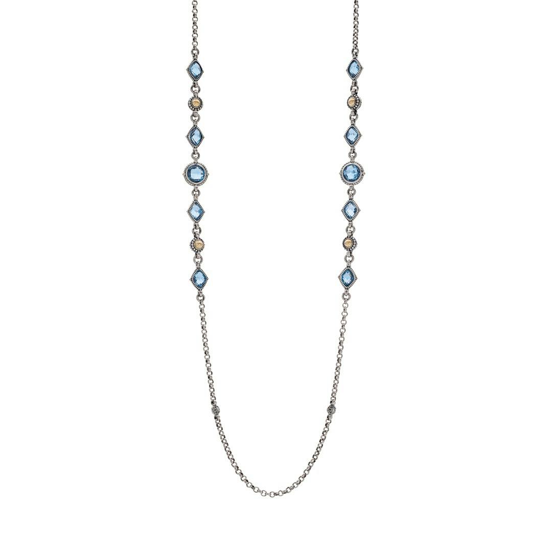 Konstantino Anthos Collection Blue Spinel Necklace