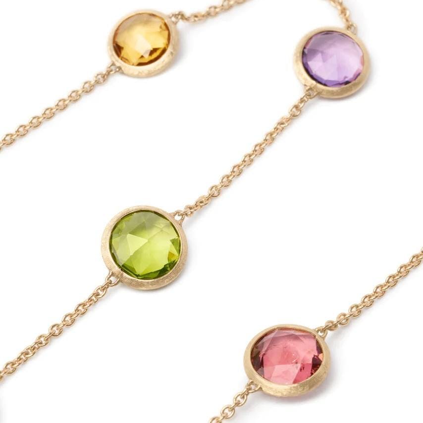Marco Bicego Jaipur Color Collection 18K Yellow Gold Mixed Gemstone Necklace 1