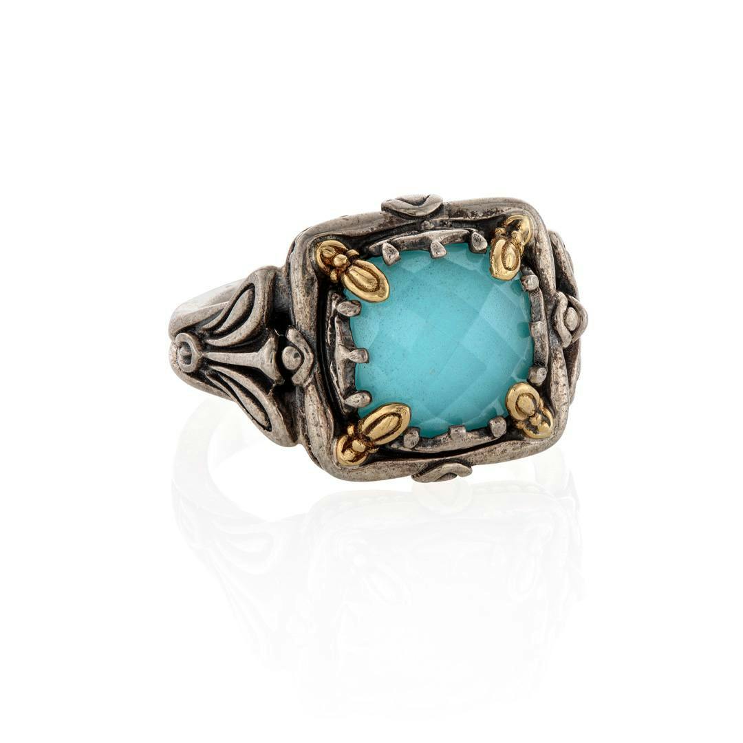 Konstantino Turquoise Doublet Ring 0
