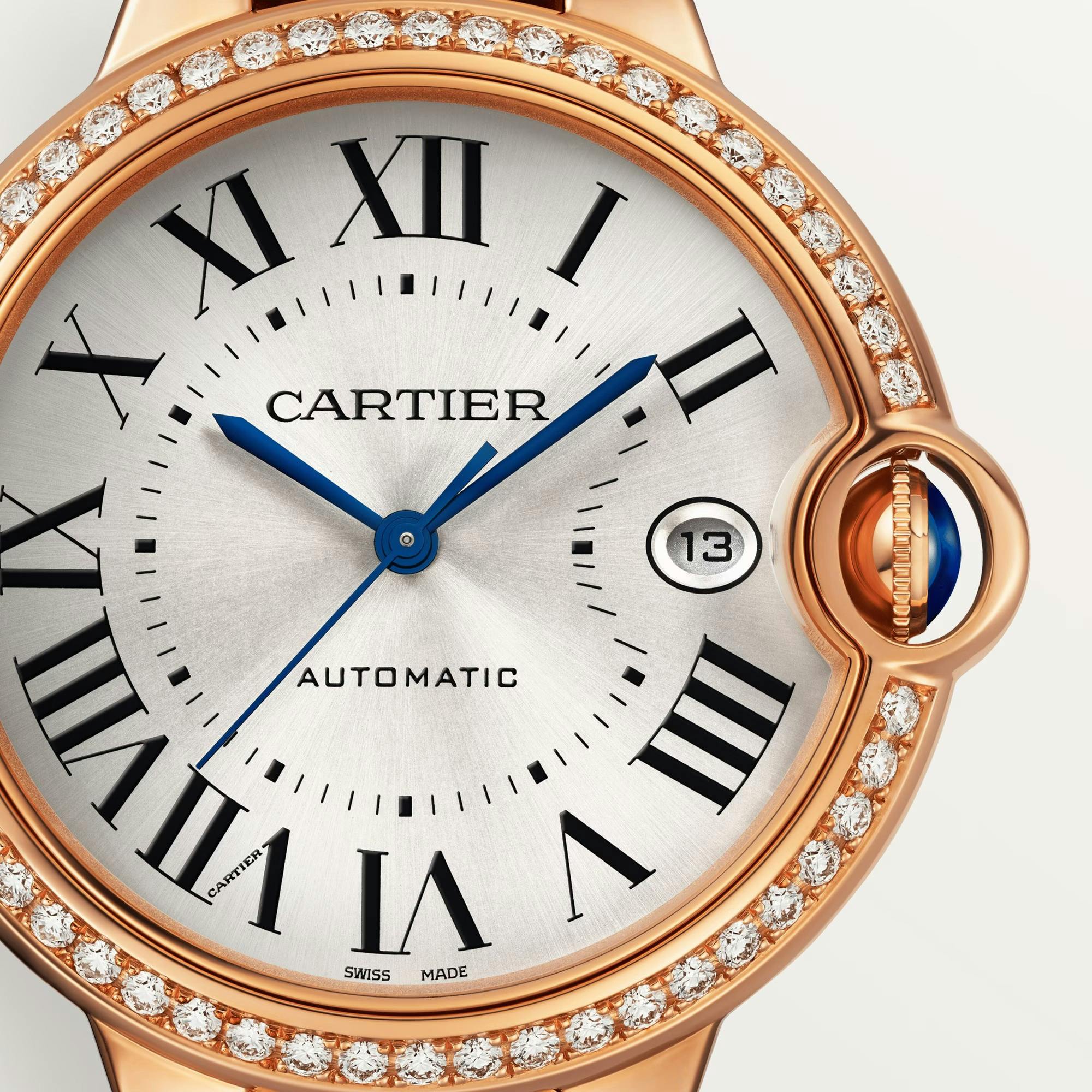 Ballon Bleu de Cartier Watch in Rose Gold with Diamond, 40mm 1