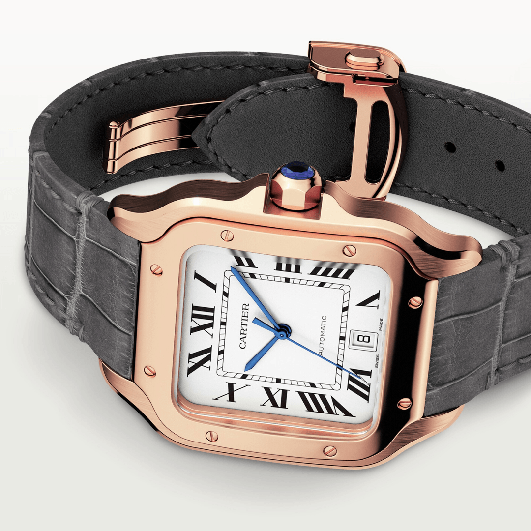 Santos de Cartier Watch in Rose Gold, large model 1