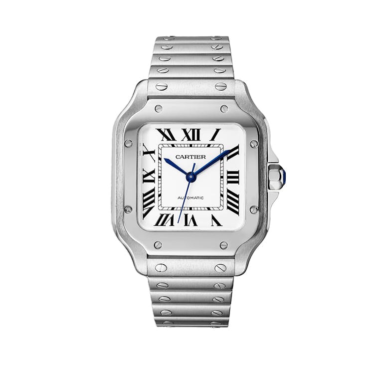 Santos de Cartier Steel Watch, medium model 0