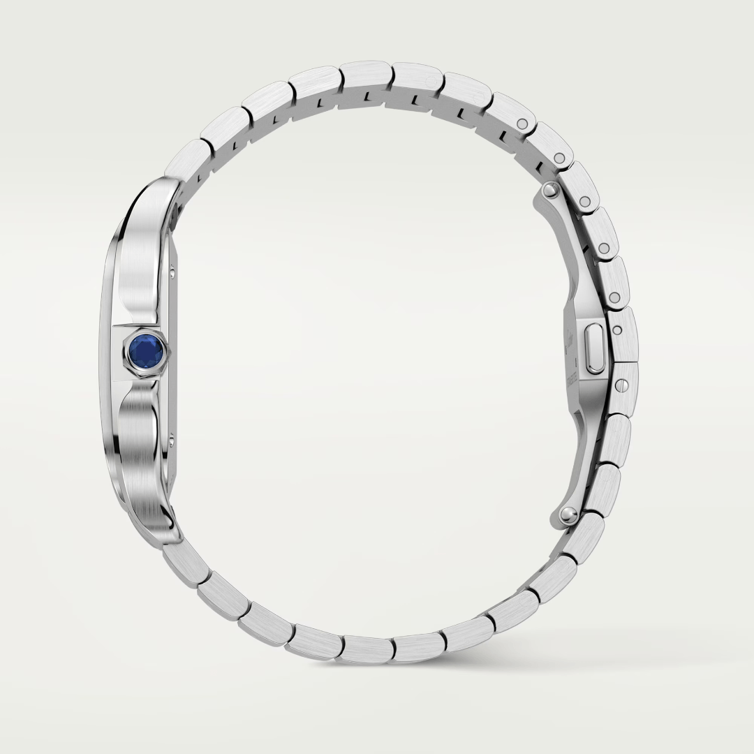Santos de Cartier Watch in Steel with Blue Dial, medium model 4