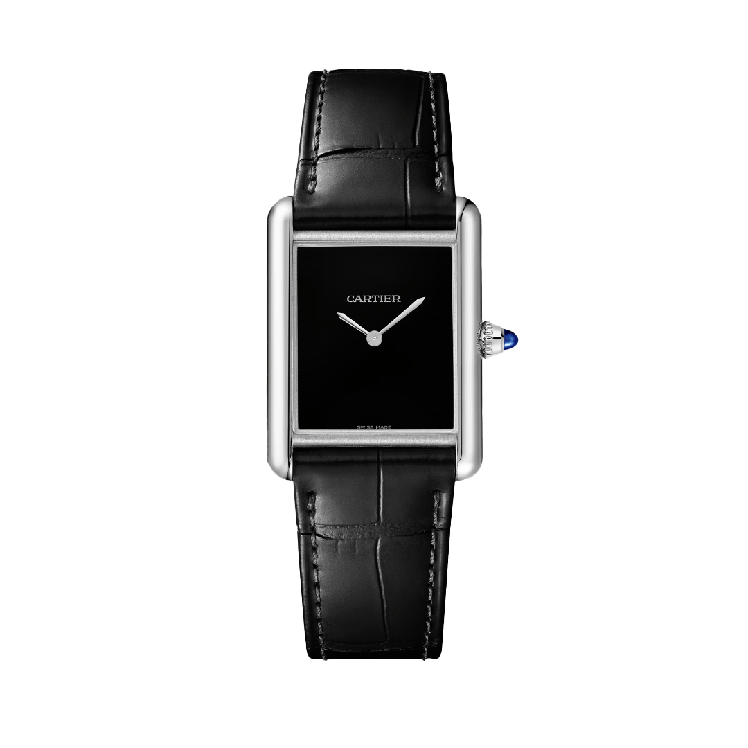 Tank Must de Cartier Watch in Black, large model 0