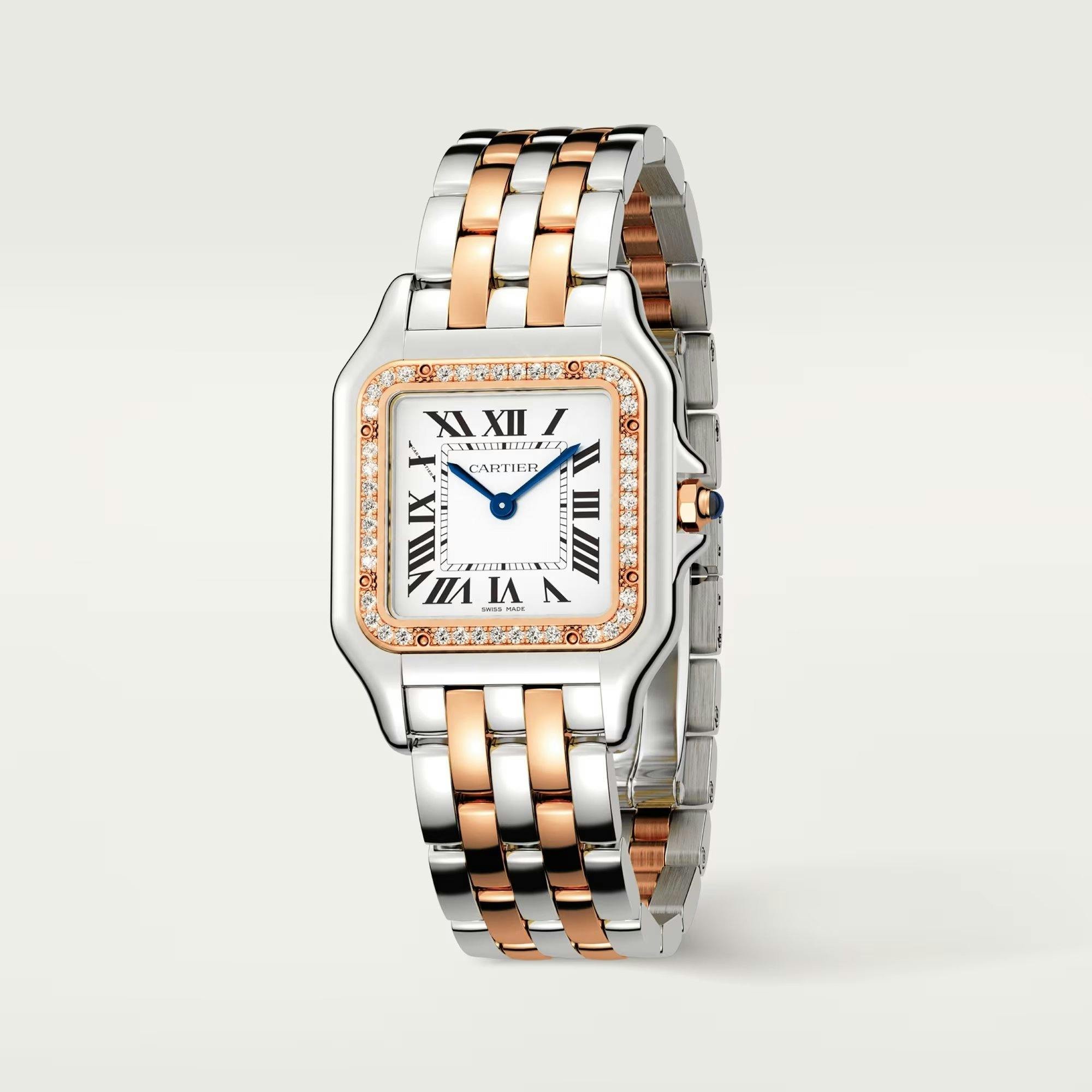 Panthere de Cartier Watch in Rose Gold with Diamonds 8