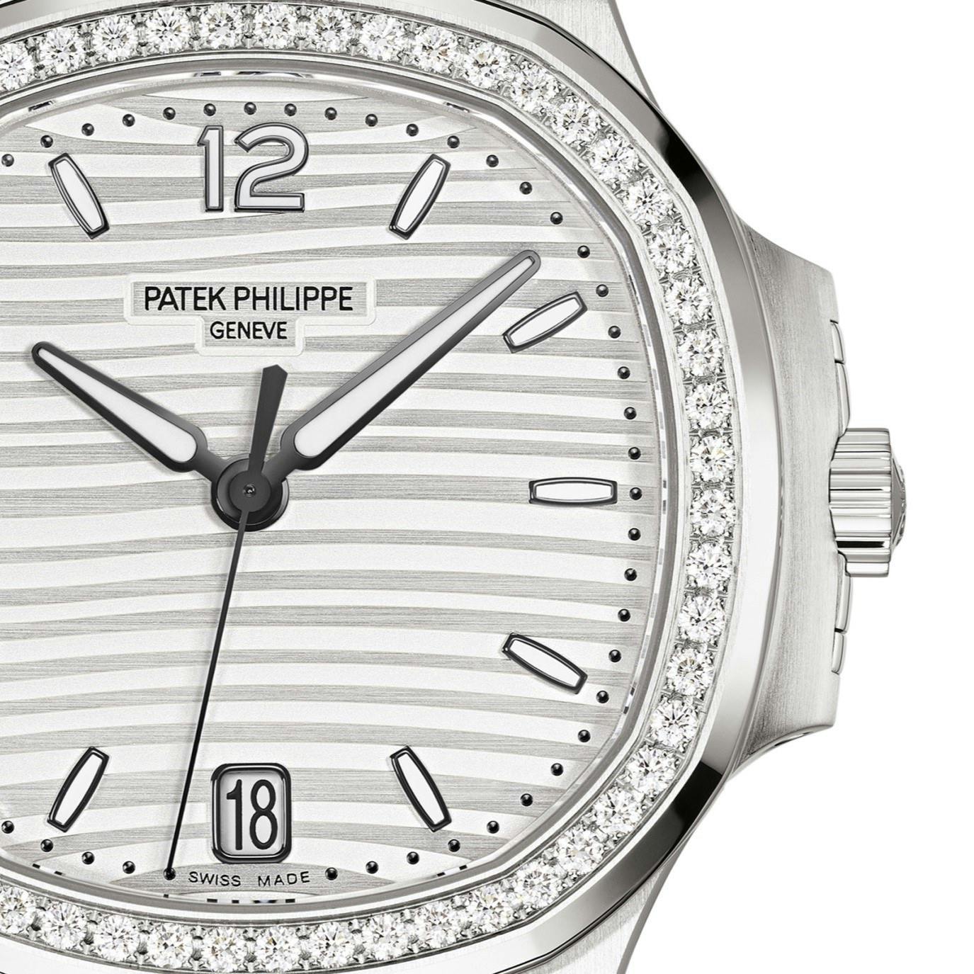 Patek Philippe Nautilus with Silver Dial and Diamonds (7118/1200A) 1