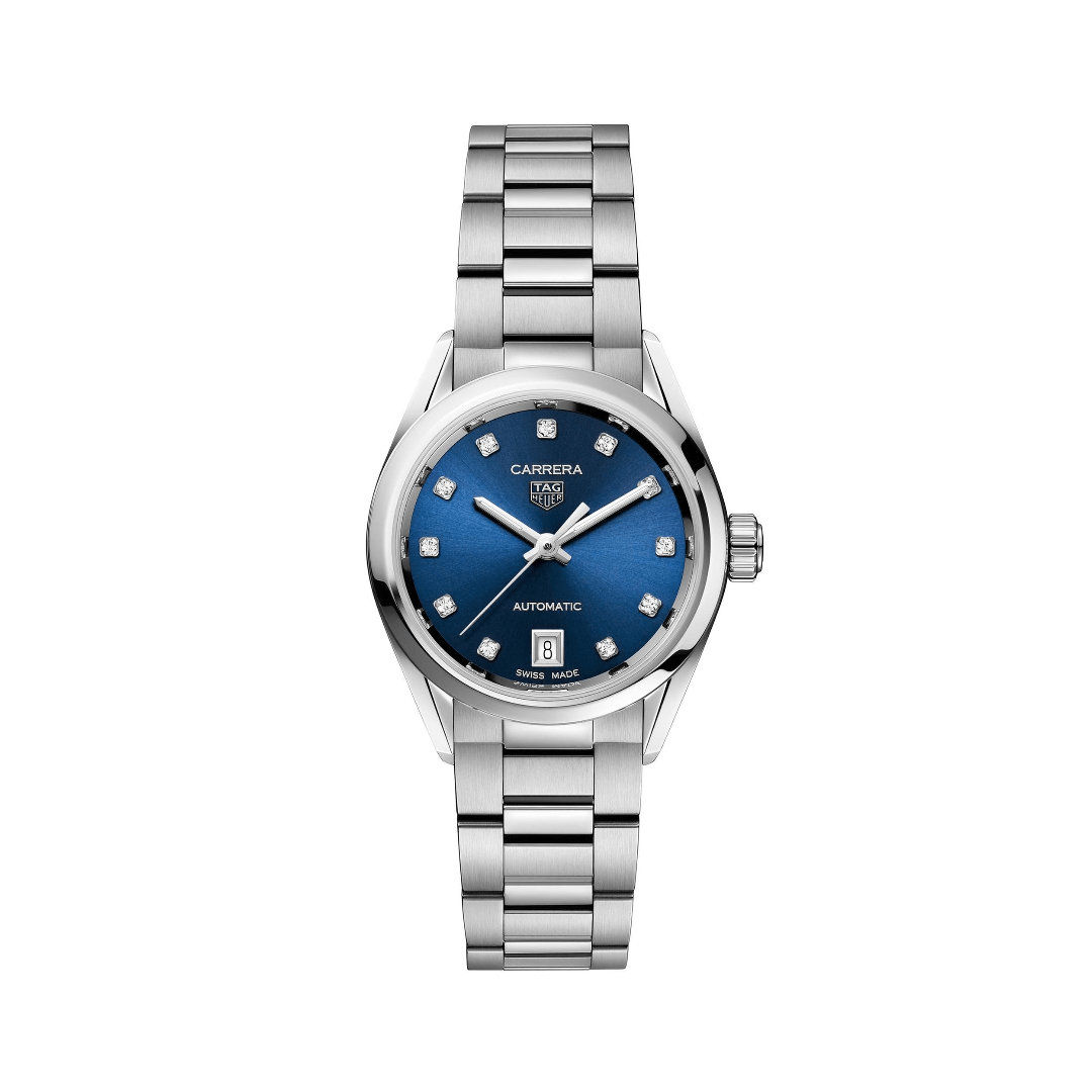 TAG Heuer  Carrera Automatic Watch with Blue Dial, 29mm