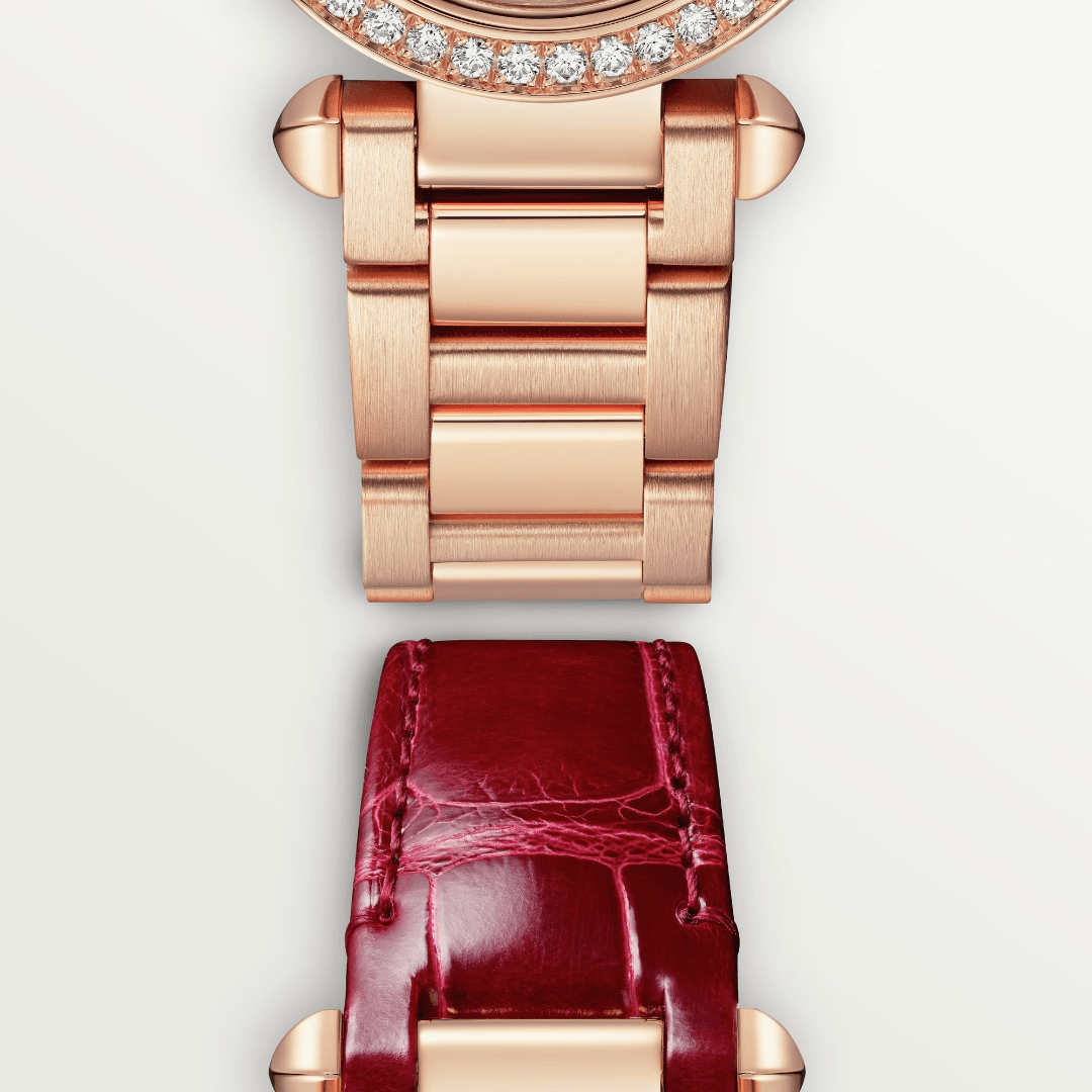 Pasha de Cartier Watch in Rose Gold with Diamonds, 30mm 6