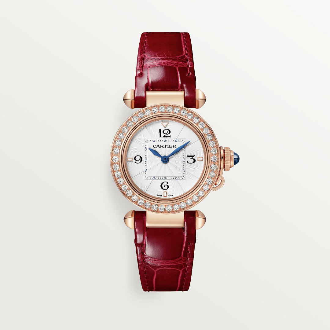 Pasha de Cartier Watch in Rose Gold with Diamonds, 30mm 2