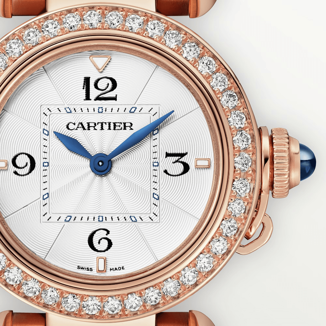 Pasha de Cartier Watch in Rose Gold with Diamonds, 30mm 1