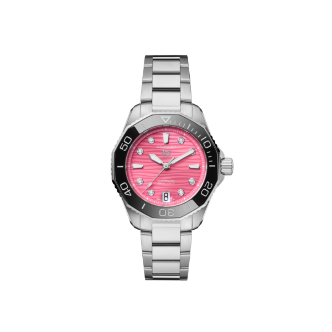 TAG Heuer  Aquaracer Professional 300 Automatic Watch with Pink Dial
