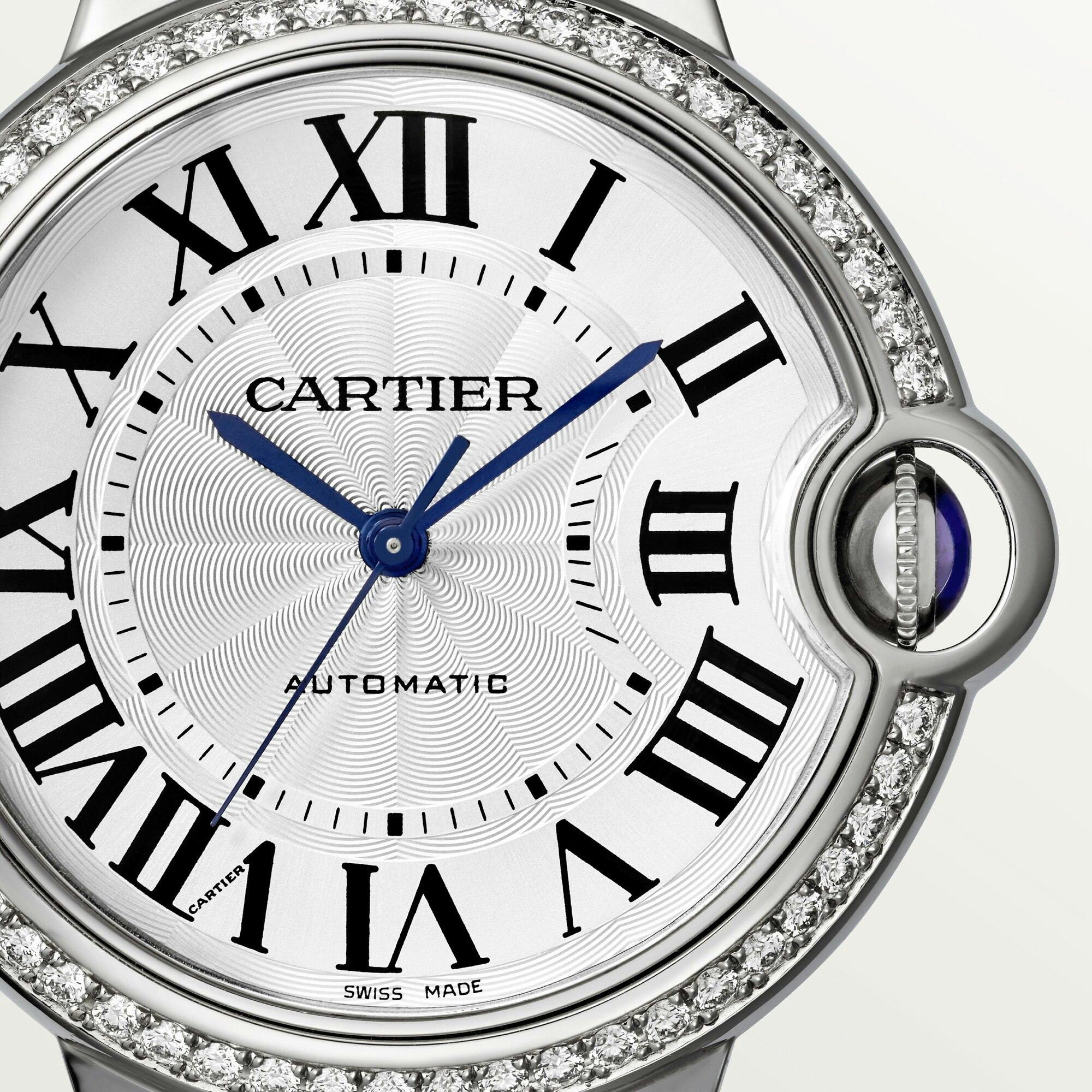 Ballon Bleu de Cartier Watch with Diamonds, 36mm 3