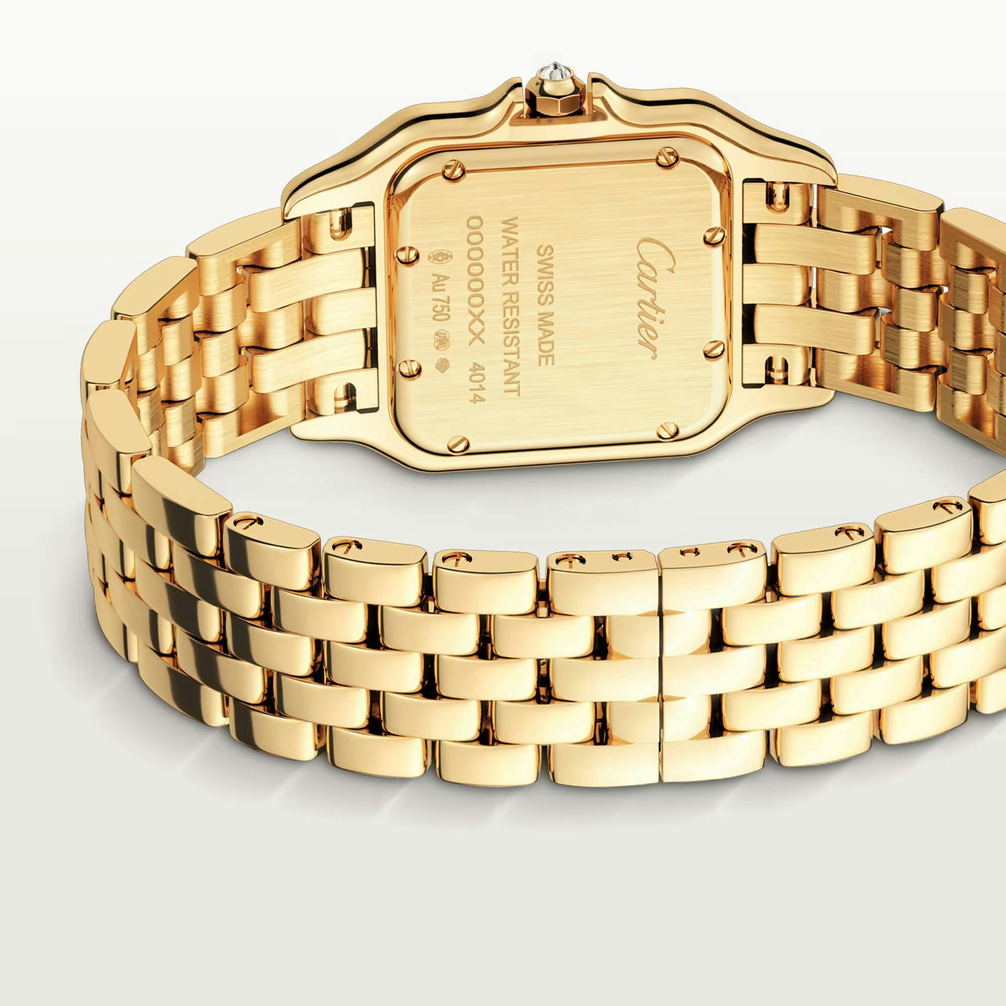 Panthere de Cartier Watch in Yellow Gold with Diamonds, medium model 5