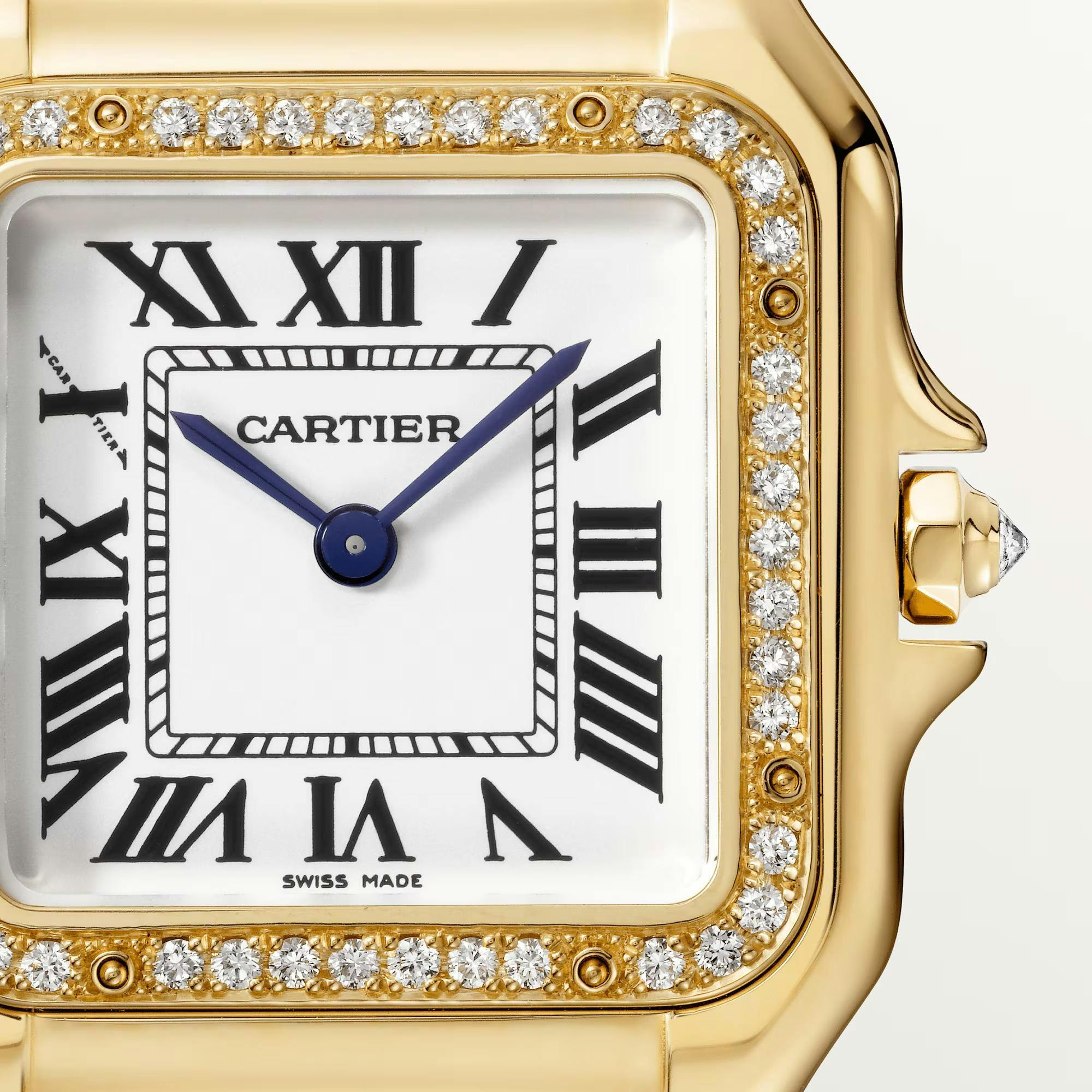 Panthere de Cartier Watch in Yellow Gold with Diamonds, medium model 3