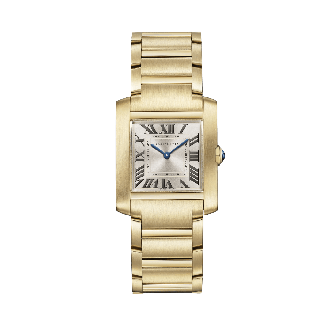 Tank Francaise Watch in Yellow Gold, large model