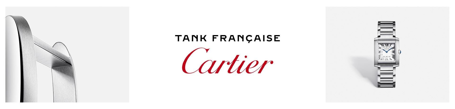 Cartier new 2023 tank francaise watch at lee michaels fine Jewelry store