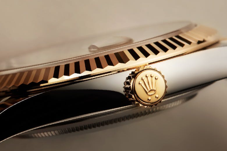 Close up of a Rolex watch